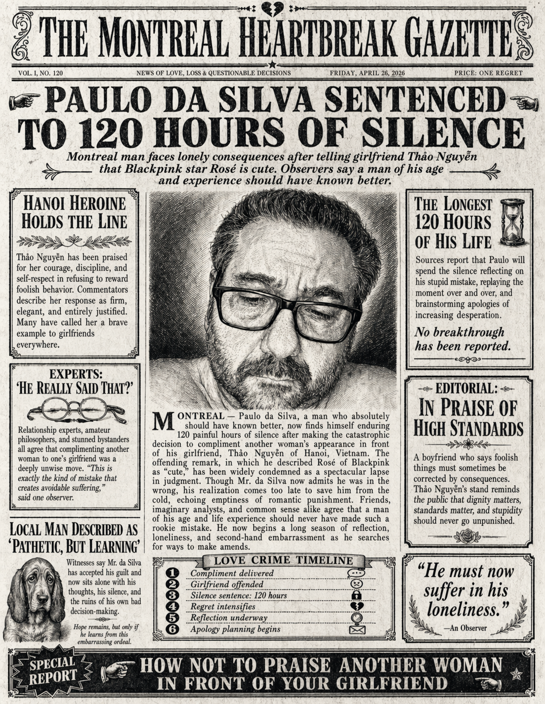 The Montreal Heartbreak Gazette - Click to view special report